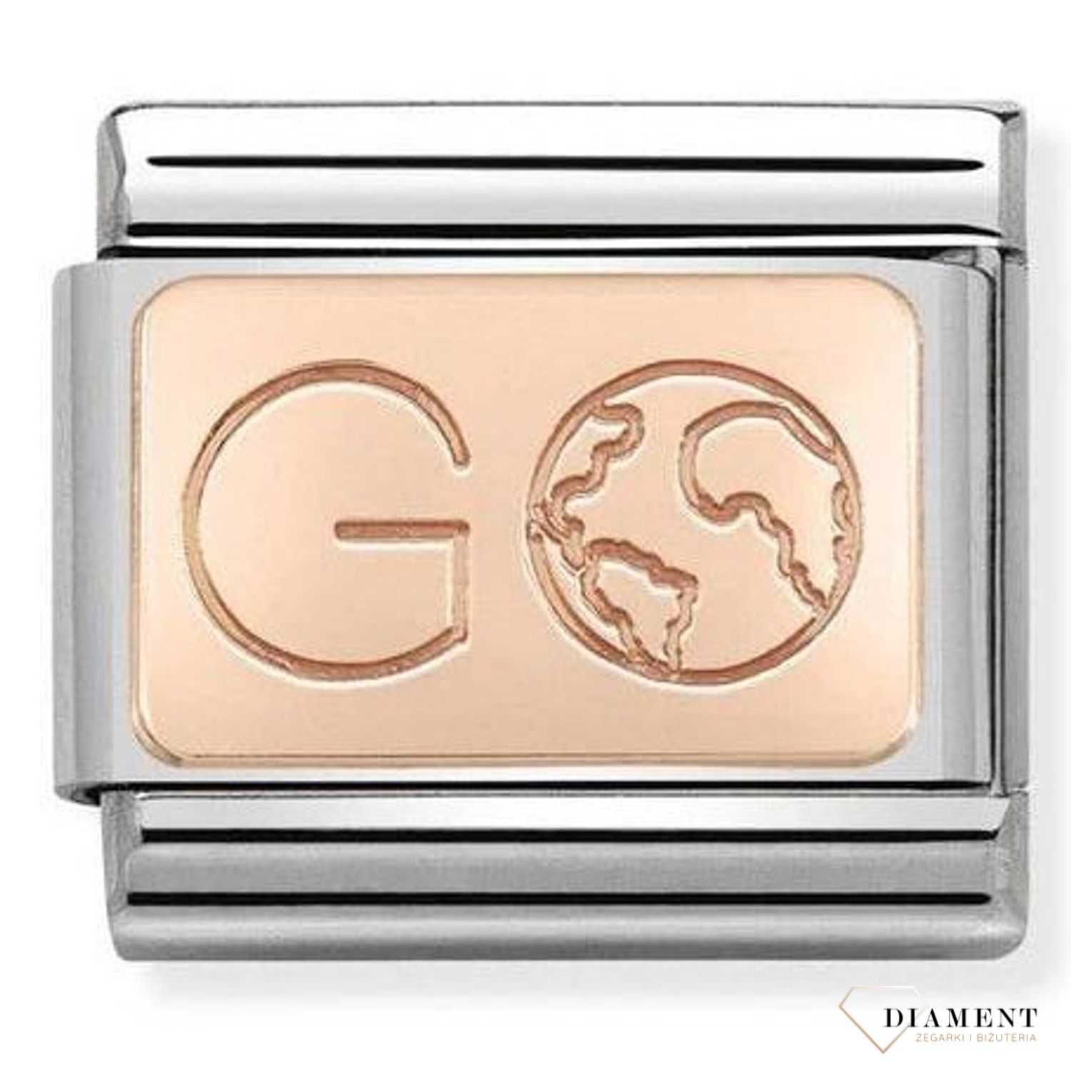 Nomination - Link 9K Rose Gold 'Globe' 430110 01 biżuteria nomination nomination zawieszki nomination baza.jpg